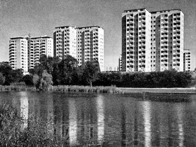 (Foto). Punkthusene på Bellahøj, opført i 1950erne.