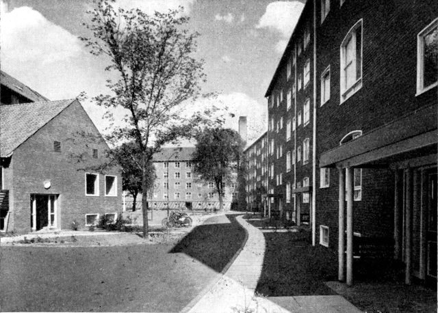 (Foto). Parti af Voldboligerne, et af Københavns kommunes nyeste komplekser med boliger for folkepensionister.