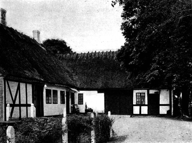 (Foto). Christen Kolds hus på Ryslinge mark (højskole 1851–53).