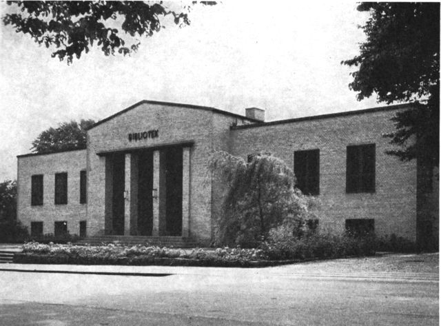 (Foto). Biblioteket for Thisted by og amt, Tingstrupvej. Opført 1938.
