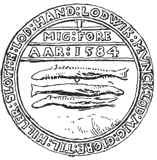 (Våbenskjold). 1584