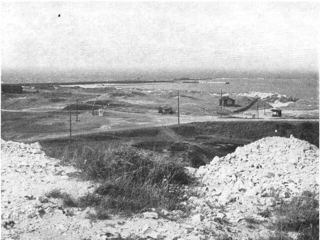 (Foto). Parti ved Hanstholm havn 1960.