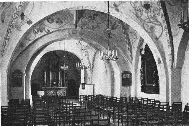 (Foto). Det indre af Skive gamle kirke.