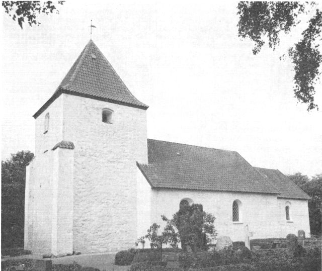 (Foto). Skjellerup kirke, set fra syd.