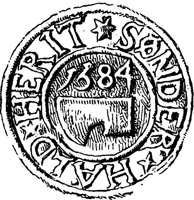 (Våbenskjold). 1584