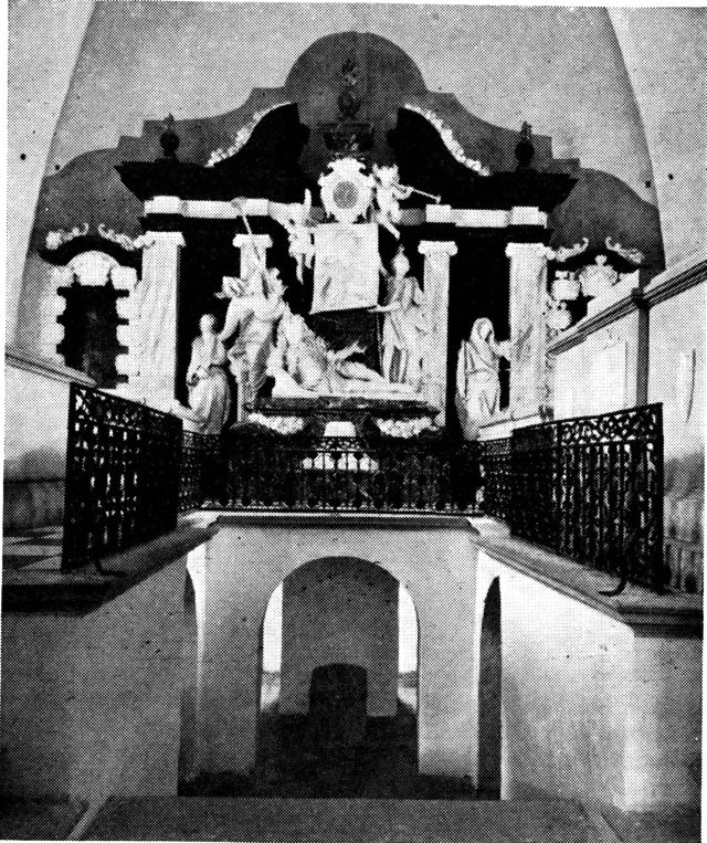 (Foto). Jørgen Skeels gravkapel i Auning kirke. Udført af Th. Quellinus.