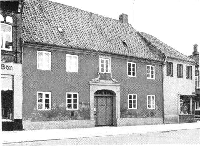(Foto). »Flensborgs Enkebolig«, Nørregade 31, nu museumsanneks.
