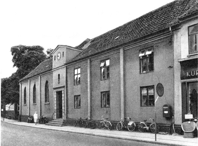 (Foto). Horsens hospitals bygning ved Hospitalsgade.