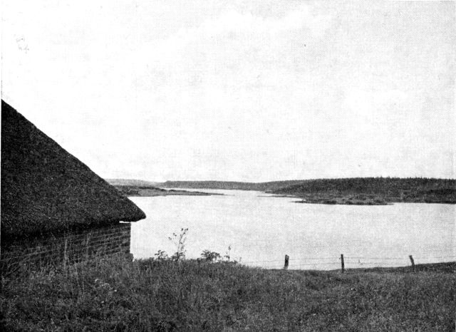 (Foto). Stubbergård sø set mod nord fra bakken ved den overdækkede ruin af Stubberkloster.