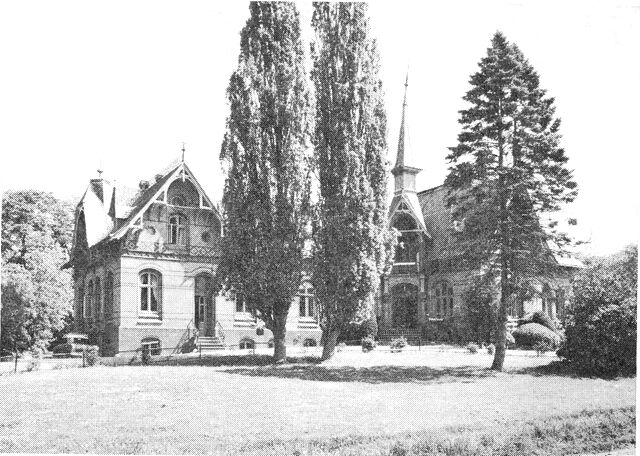 (Foto). Hovedbygningen på Ultanggård i Halk sogn. Opført 1884–85.