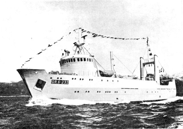 (Foto). I 1969 satte KGH Grønlands første trawler »Nûk« ind til sikring af råvaretilførsler til den private industrivirksomhed i Godthåb.