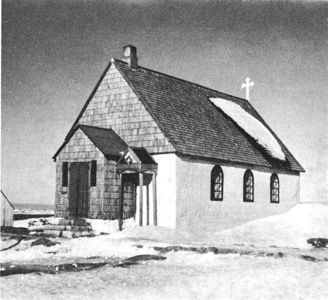 (Foto). Kirken i bygden Napassoq. (F.: Helge Christensen).