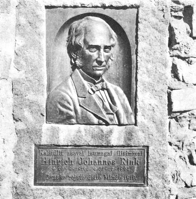 (Foto). Hinrich Johannes Rink. Fotografi af monumentet i Godthåb. (F.: Jette Bang. Copyr. Arkt. Inst.).