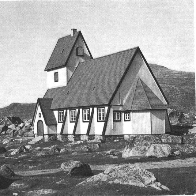 (Foto). Nanortalik kirke. (F.: Chr. Vibe 1969).